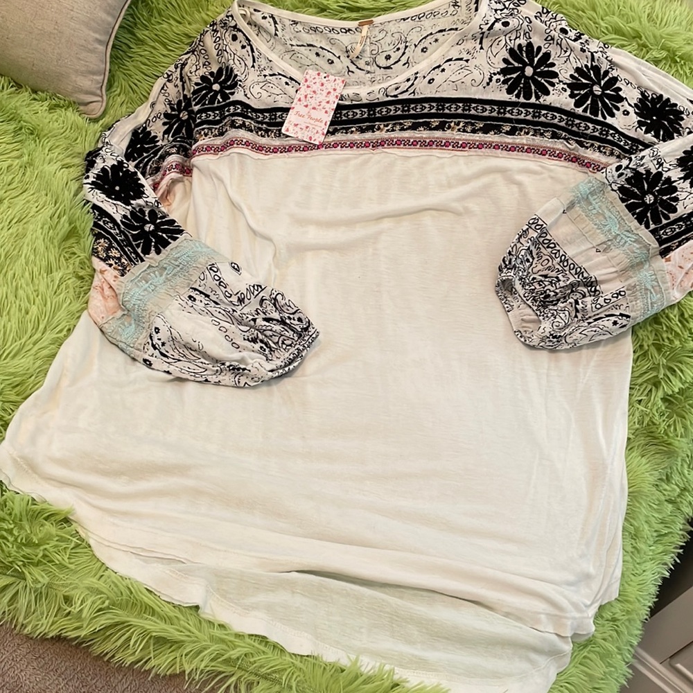 NWT Free People Blush Combo Top